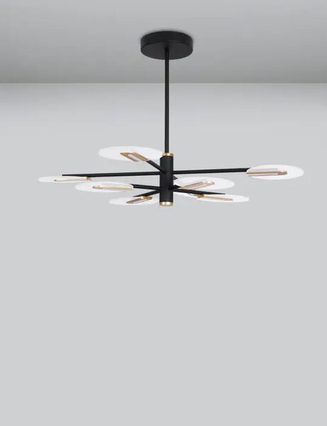 GENTI VISEČA LED SVETILKA 54W/3000K/3606lm/IP20/ČRNA IN ZLATA NL9545408