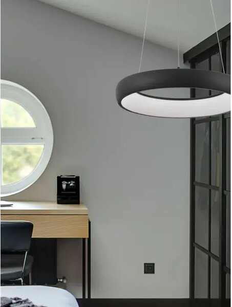 VISEČA LED SVETILKA ALBI 32W/3000K/1950lm/DIMM/IP20/ČRNA NL8105620