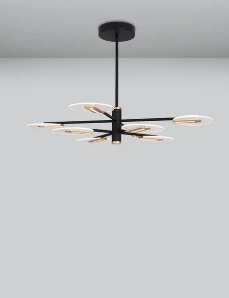 GENTI VISEČA LED SVETILKA 54W/3000K/3606lm/IP20/ČRNA IN ZLATA NL9545408