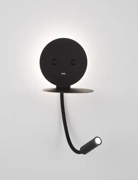 STENSKA SVETILKA ECLIP LED 9W/3000K/520lm/IP20/ ČRNA NL9173282