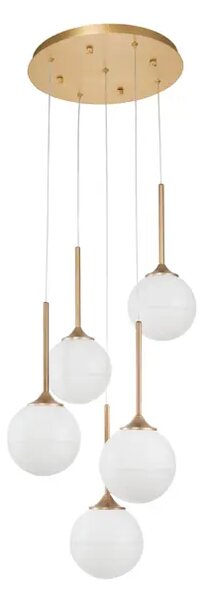 VISEČA SVETILKA CANTON G9 /IP20/ MEDENINASTA ZLATA V BELI BARVI NL9960614