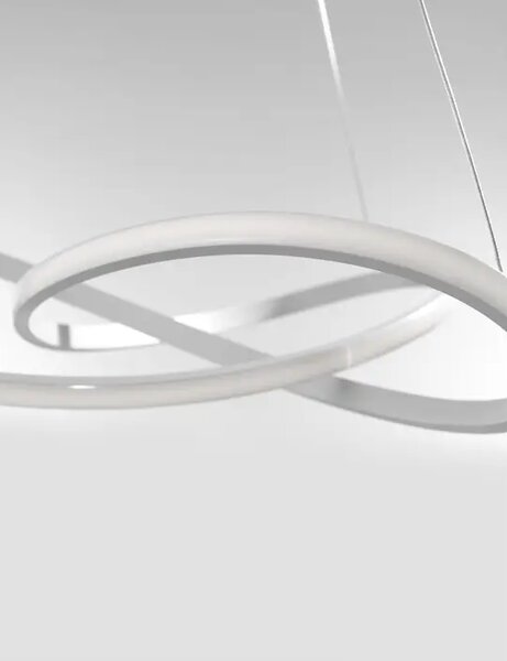 VISEČA LED SVETILKA FUSION 53W/3000K/4081lm/IP20/BELA NL1701101001