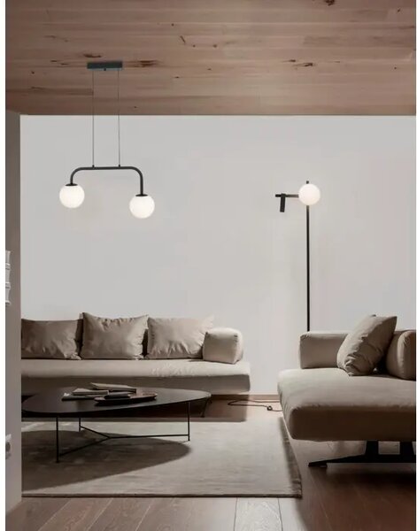 VISEČA SVETILKA JOLINE LED 16W/3200K/1030lm/IP20/ ČRNA NL9919602