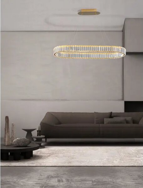 Viseča LED svetilka AURELIA 48W/3500K/4505lm/DIMM/IP20/ZLATA NL9333073