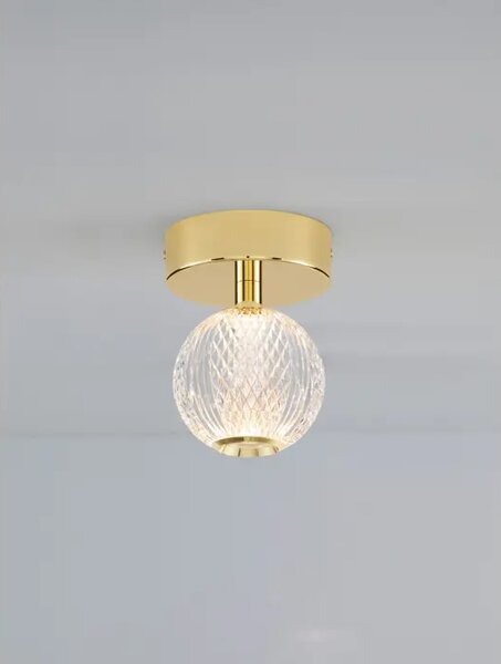 BRILLANTE STROPNA SVETILKA LED 6W/3200K/246lm/IP20/ ZLATA NL9522010