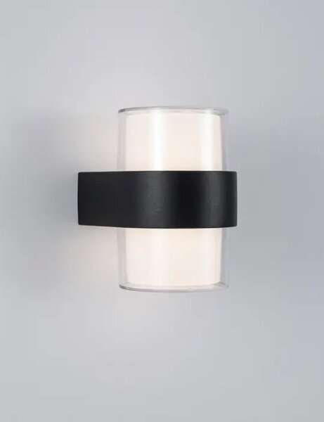 DARF ZUNANJA STENSKA SVETILKA LED 2x5W/3000K/840lm/IP54/ČRNA NL9925666