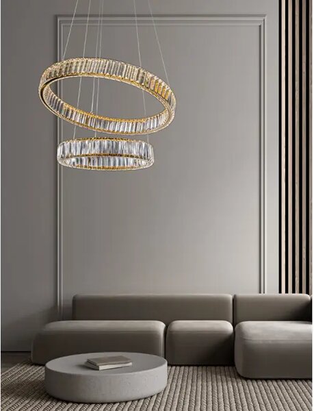 Viseča LED svetilka AURELIA 46W/3500K/4328lm/DIMM/IP20/ZLATA NL9333077