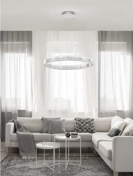 Viseča LED svetilka AURELIA 47W/3500K/4895lm/DIMM/IP20/krom NL9333067