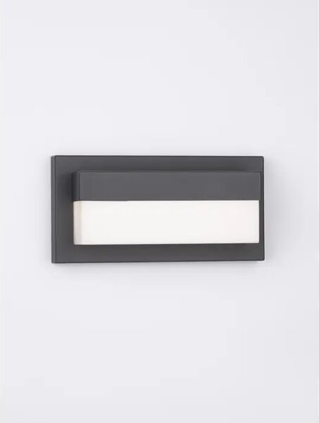 ZUNANJA STENSKA SVETILKA LETO LED 18W/3000K/2132lm/IP65/ČRNA NL9060204