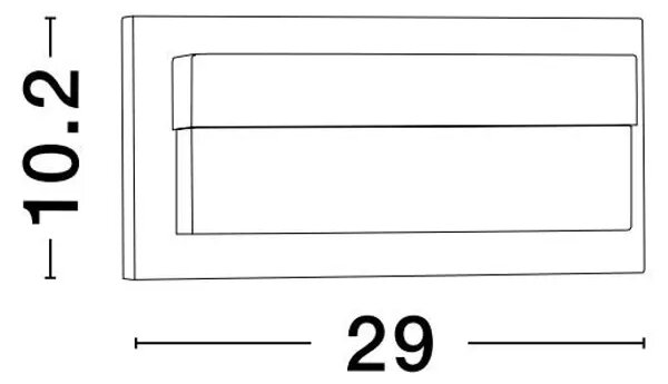 ZUNANJA STENSKA SVETILKA LETO LED 18W/3000K/2132lm/IP65/ČRNA NL9060204