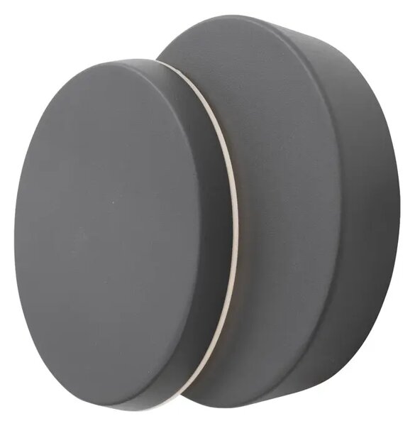 GRAVITY ZUNANJA STENSKA SVETILKA LED 12W/3000K/660lm/IP54/TEMNO SIVA NL810067