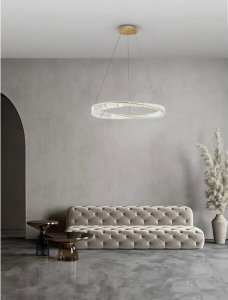 Viseča LED svetilka AURELIA 43W/3500K/4139lm/DIMM/IP20/ZLATA NL9333062