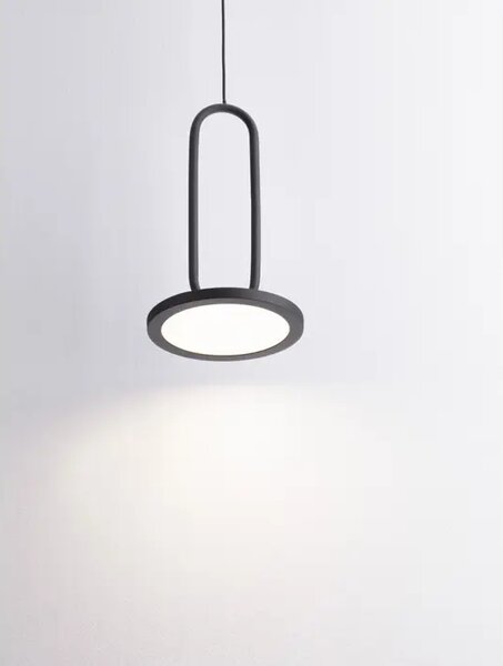 VISEČA LED SVETILKA GEA 8W/3000K/560lm/IP20/ ČRNA NL9501207
