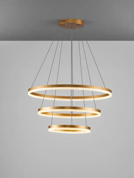 VISEČA LED SVETILKA ADRIA 97W/3000K/9453lm/DIMM/IP20/ ZLATA MEDENINA NL9530232