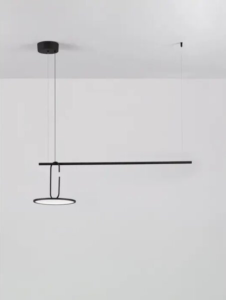 OPI VISEČA LED SVETILKA/3000K/22W/2600Lm/ČRNA NL9501209