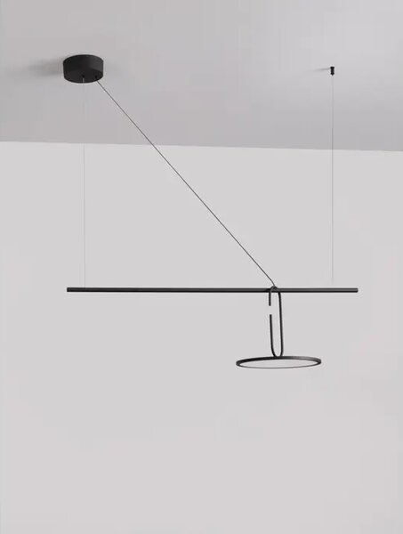 OPI VISEČA LED SVETILKA/3000K/22W/2600Lm/ČRNA NL9501209