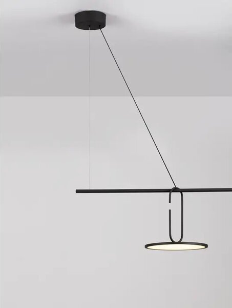 OPI VISEČA LED SVETILKA/3000K/22W/2600Lm/ČRNA NL9501209