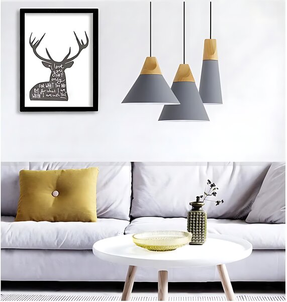 Stropna svetilka SCANDI C Black