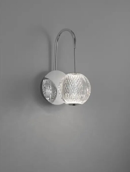 BRILLANTE STENSKA SVETILKA LED 4W/3200K/205lm/IP20/KROM NL9186906