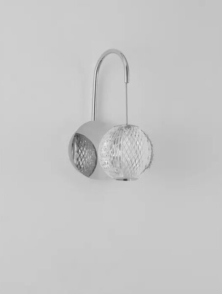BRILLANTE STENSKA SVETILKA LED 4W/3200K/205lm/IP20/KROM NL9186906