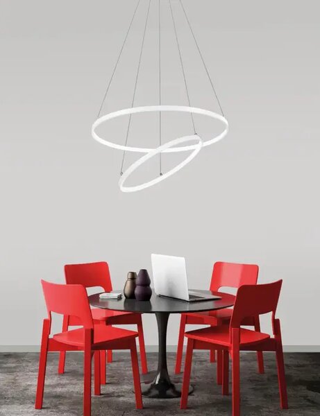 Viseča LED svetilka DEA 75W/3000K/5260lm/DIMM/IP20/MAT BELA NL17222002 D