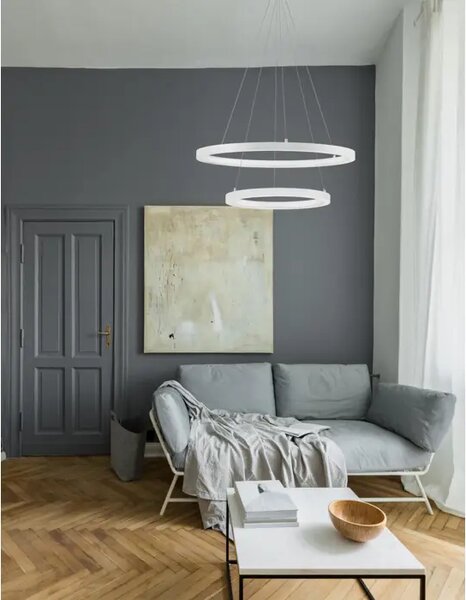 Viseča LED svetilka EMPATHIA 60W/3000K/1755lm/DIMM/IP20/BELA NL9172865