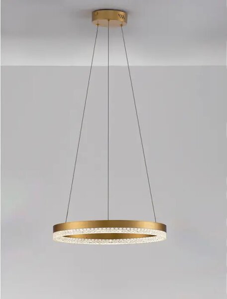 VISEČA LED SVETILKA ADRIA 23W/3000K/2521lm/DIMM/IP20/MEDENINSKO ZLATA NL9530226