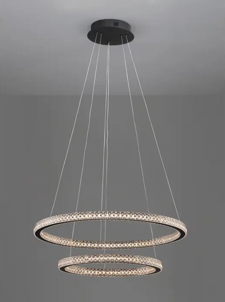 Viseča LED svetilka GINEVRA 54W/3000K/3350lm/DIMM/IP20/ ČRNA NL9748159