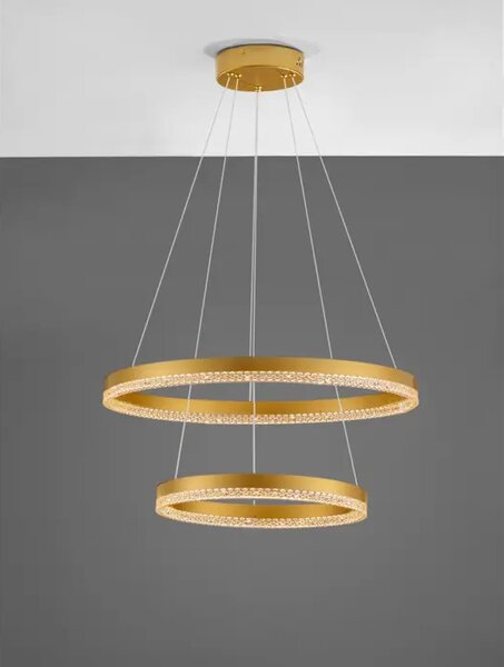 VISEČA LED SVETILKA ADRIA 52W/3000K/5684lm/DIMM/IP20/ ZLATA MEDENINA NL9530230
