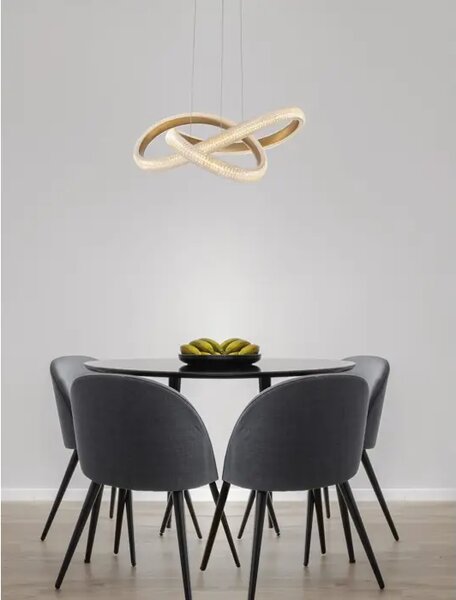 Viseča LED svetilka MEDORA 41,5 W/3000K/3600lm/DIMM/IP20/ ZLATA NL9748155