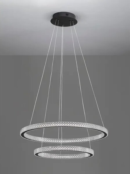 Viseča LED svetilka GINEVRA 54W/3000K/3350lm/DIMM/IP20/ ČRNA NL9748159