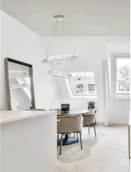 Viseča LED svetilka AURELIA 46W/3500K/4328lm/DIMM/IP20/krom NL9333068