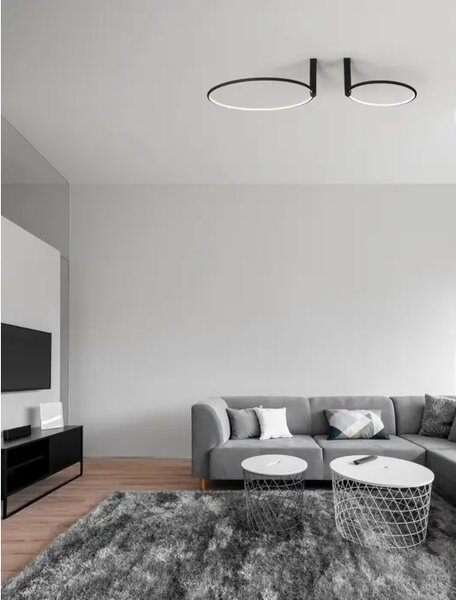 STROPNA SVETILKA GARVE LED 70W/3000K/3150lm/DIMM/IP20/ ČRNA NL9085245