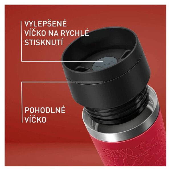 Rdeč potovalni lonček 360 ml – Tefal