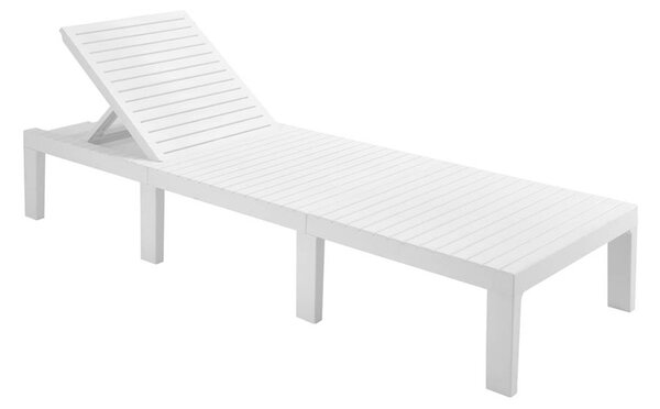 Vrtni ležalnik HAITI z blazino, 65×195×78cm, bela I.P.A.E-Progarden