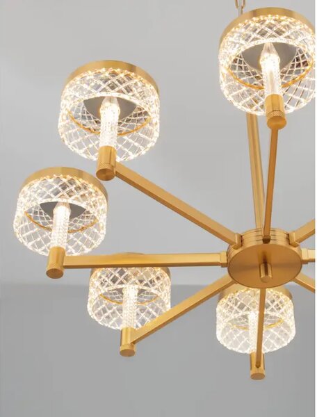 VISEČA LED SVETILKA BION/3000K/48W/3094Lm/ ZLATA MEDENINA NL9186945