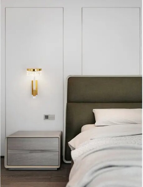 STENSKA SVETILKA BION LED/3000K/8W/490Lm/MEDENINSKO ZLATA NL9186946