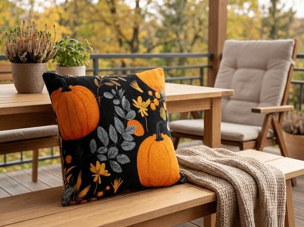 Prevleka za blazino mikropliš PUMPKINZA 45x45 cm, barvna
