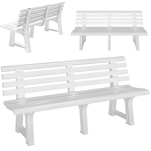 Vrtna klop ORCHIDEA, 145x49x74cm, bela I.P.A.E-Progarden