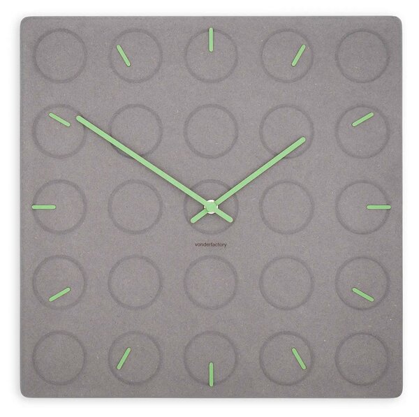 Stenska ura Luxhora Circula Light Grey 11 barv kazalcev