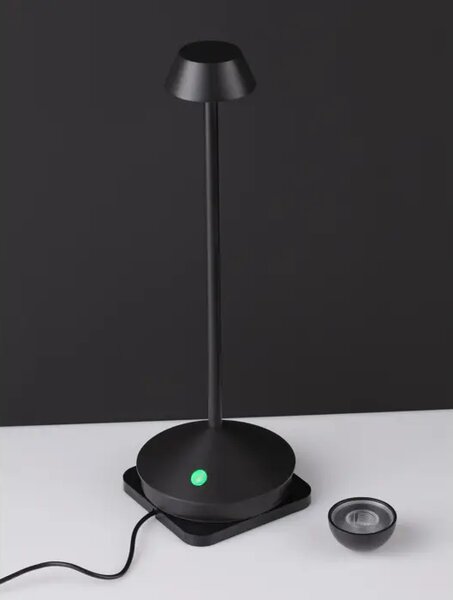 LUMO NAMIZNA SVETILKA LED 3000K 120lm IP54 ČRNA NL9030617