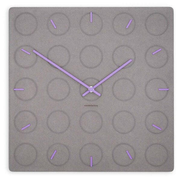 Stenska ura Luxhora Circula Light Grey 11 barv kazalcev