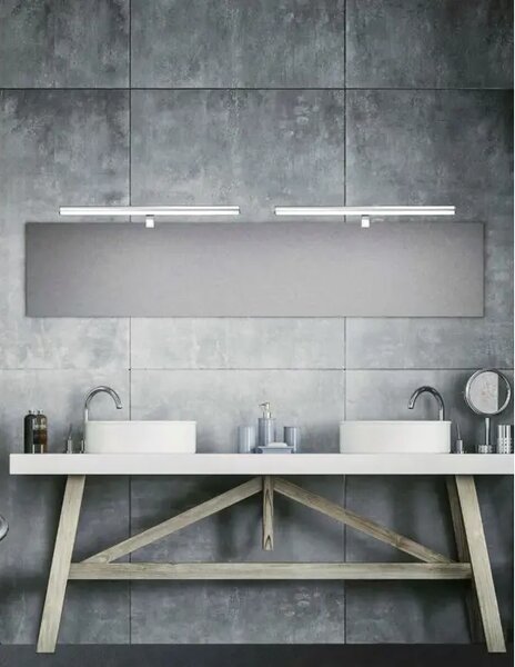 LED kopalniška svetilka VANESE 18W/3000K/1922lm/IP44/krom NL787008