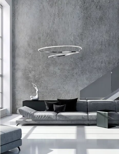 VIAREGGIO VISEČA LED SVETILKA 28W/3000K/2222lm/IP20/KROM NL8101201