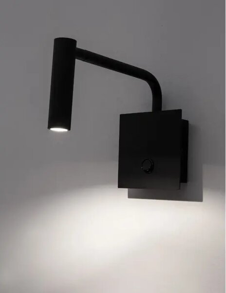 STENSKA SVETILKA SICILY LED 3 W/3000K/190lm/IP20/ ČRNA NL7140181