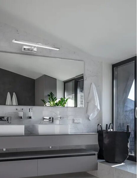 LED kopalniška svetilka ROSA 18 W/4000K/530lm/IP44/krom NL8142281