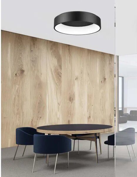 STROPNA SVETILKA RANDO LED 42W/3000K/2691lm/IP20/ ČRNA NL6167240