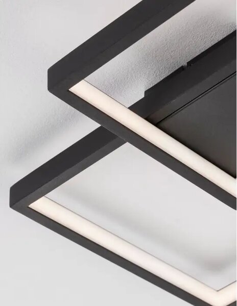 STROPNA SVETILKA PORTO LED 19W/3000K/1342lm/IP20/ ČRNA NL9364037