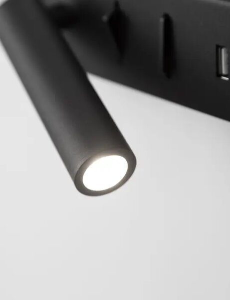 VIDA STENSKA SVETILKA LED 8W/3000K/560lm/IP20/ ČRNA NL9533522