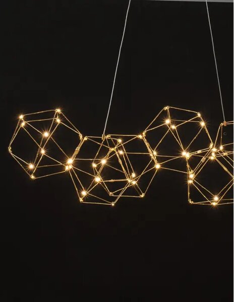 VISEČA LED SVETILKA NEBULA 33,6 W / 3000 K / 2711 lm / IP20 / ZLATA NL9186807